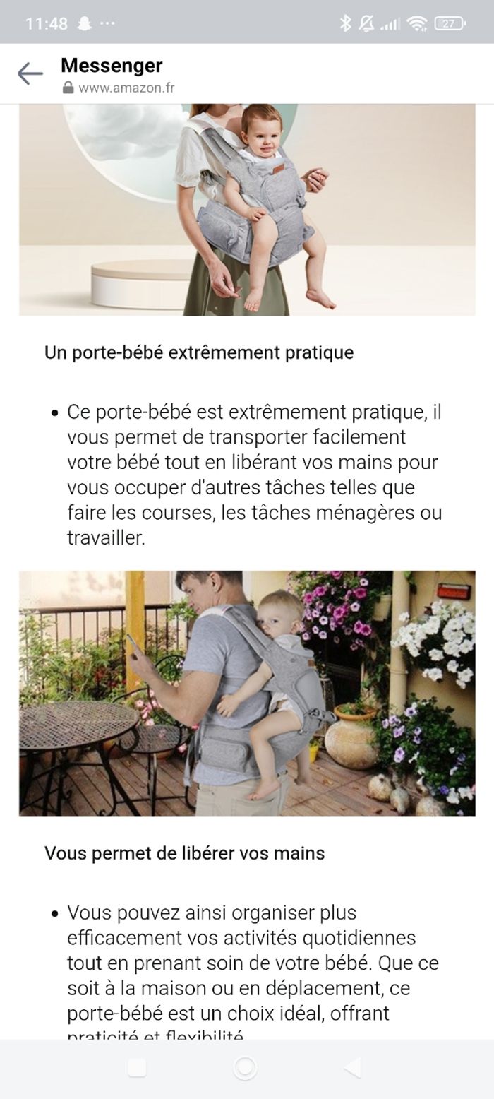 Porte bébé ergonomique 6 en 1 - photo numéro 5