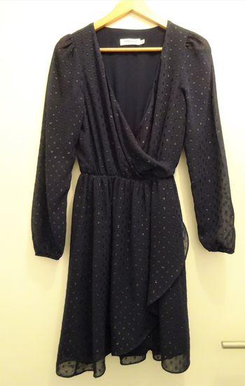 Robe manches longues bleue marine Naf Naf T34