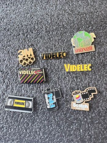 Lot 8 pin’s thème vidéo-photo