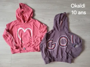 Lot 2 sweats Okaïdi