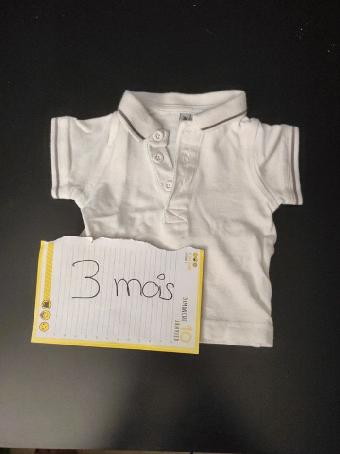 Polo manche courte blanc