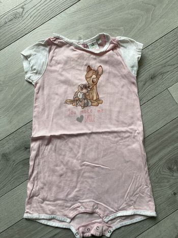 Barboteuse/pyjacourt bébé fille Bambi