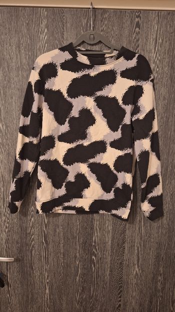 Sweat en molleton col rond imprimé all over