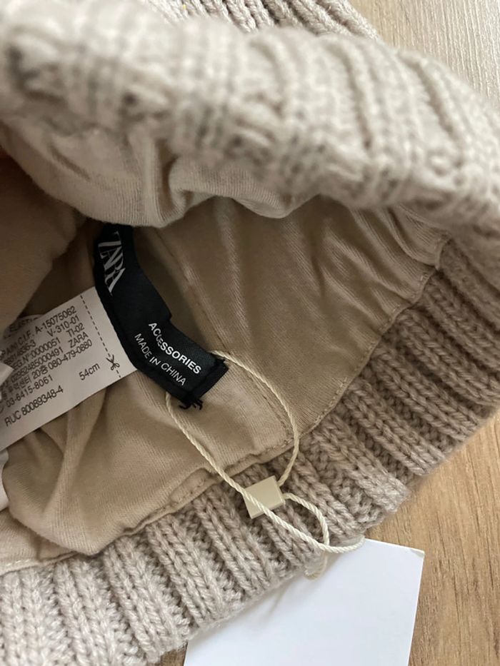 Bonnet Zara neuf 6 9 ans beige - photo numéro 3