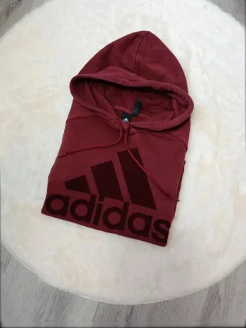 🍷 Sweat à capuche Adidas bordeaux – Femme – Taille XXL 🍷