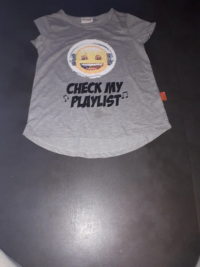 Tee-shirt Emoji 9-10 ans - photo numéro 5