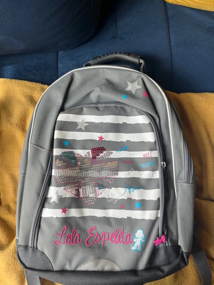 Cartable / Sac ado fille – Lola Espeleta – Très bon état