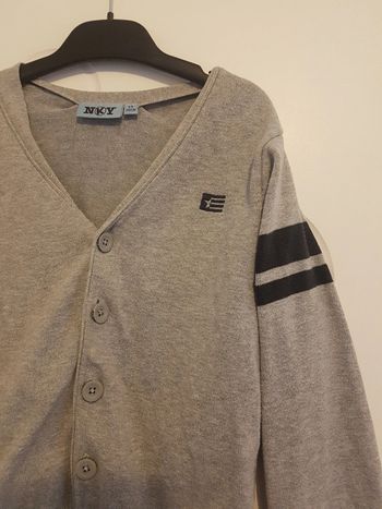 Gilet gris et marine