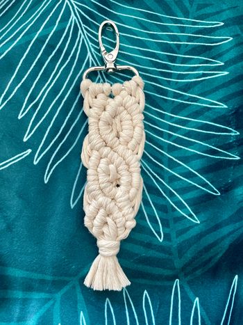 Porte clé macramé