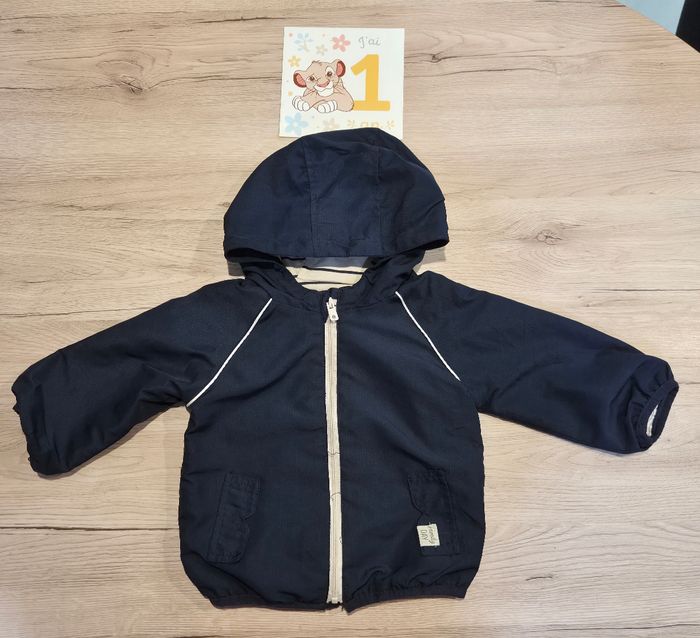 K-Way bleu et beige, Kiabi, 12 mois - photo numéro 2