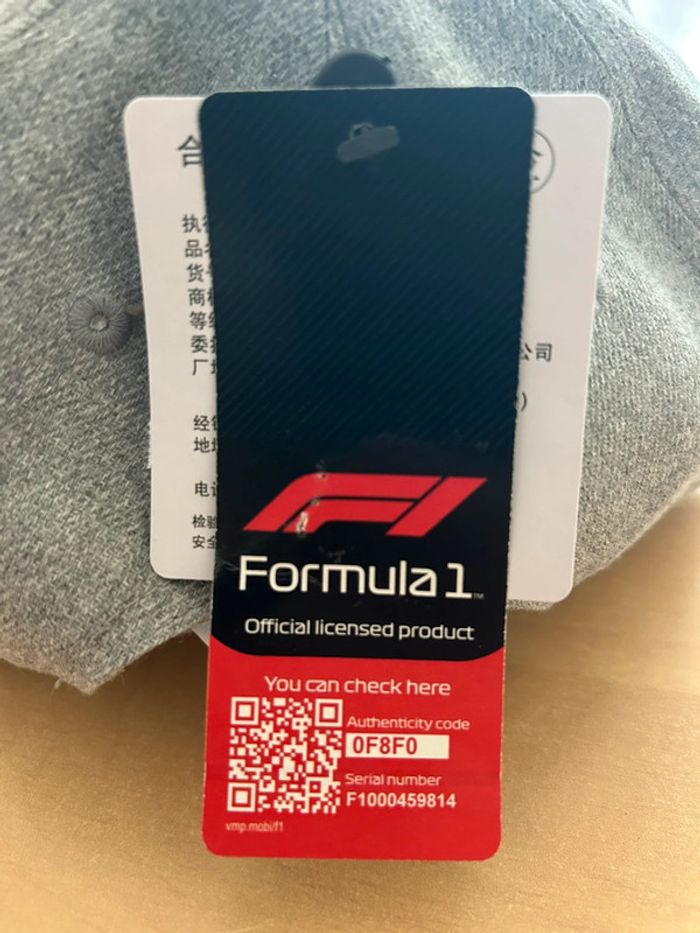 Casquette f1 - photo numéro 2