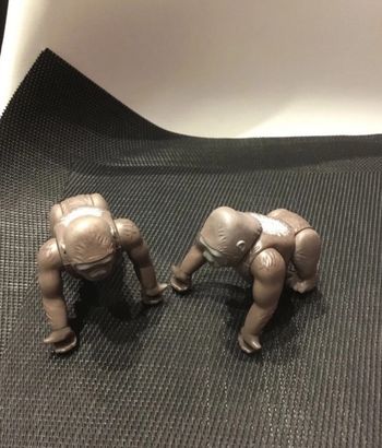 Playmobil lot 2 figurines singes Gorilles dos argenté Wiltopia très bon état comme neuf