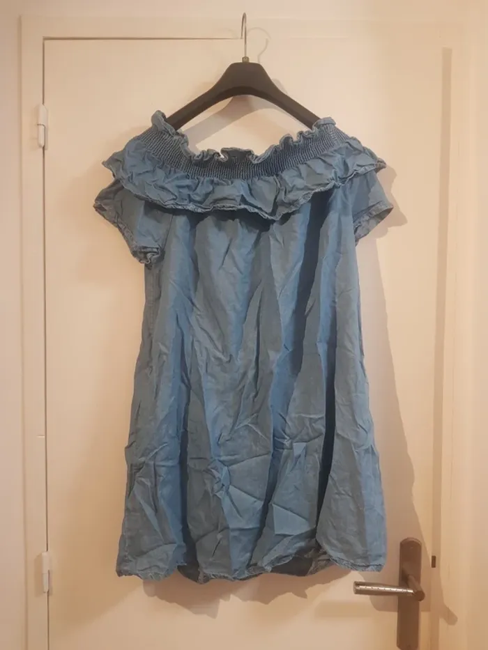 Robe jean élastique taille M