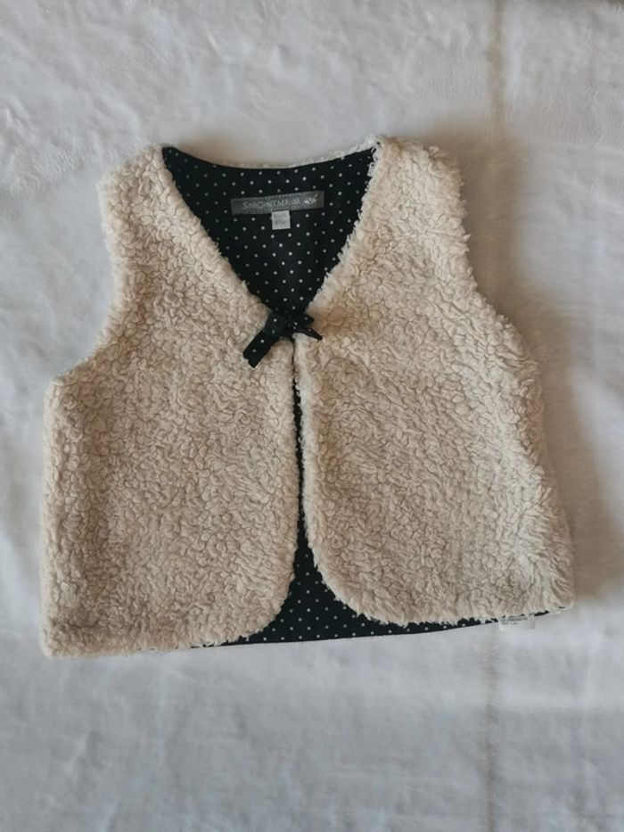 Veste sans manche fille 6 mois sergent major