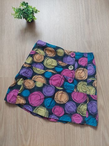 Jupe style année 70 coloré Cache Cache T.38 TBE