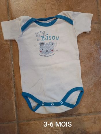 Body garçon 3-6 MOIS