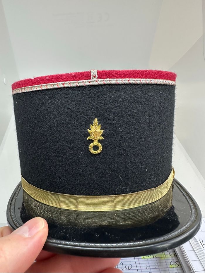 Képi Militaire Légion Étrangère Adjudant Avec Fourreaux D’épaule / Militaria - photo numéro 6