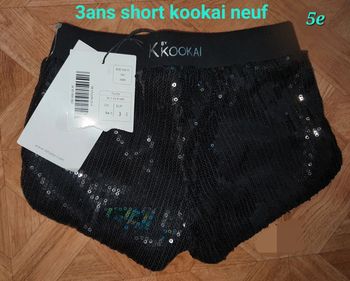 Short 3ans neuf