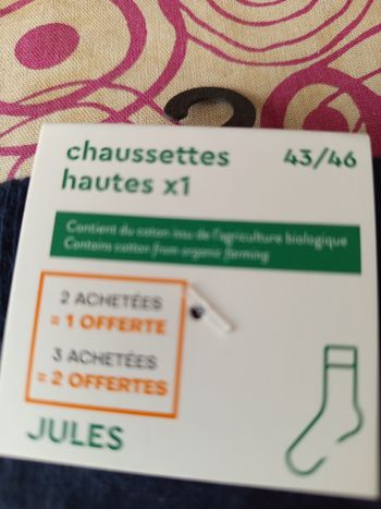 Chaussettes hommes Jules bleues