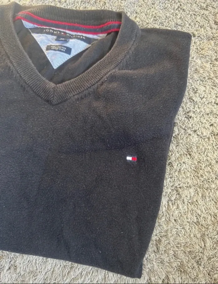 Pull tommy Hilfiger taille S noir - photo numéro 3