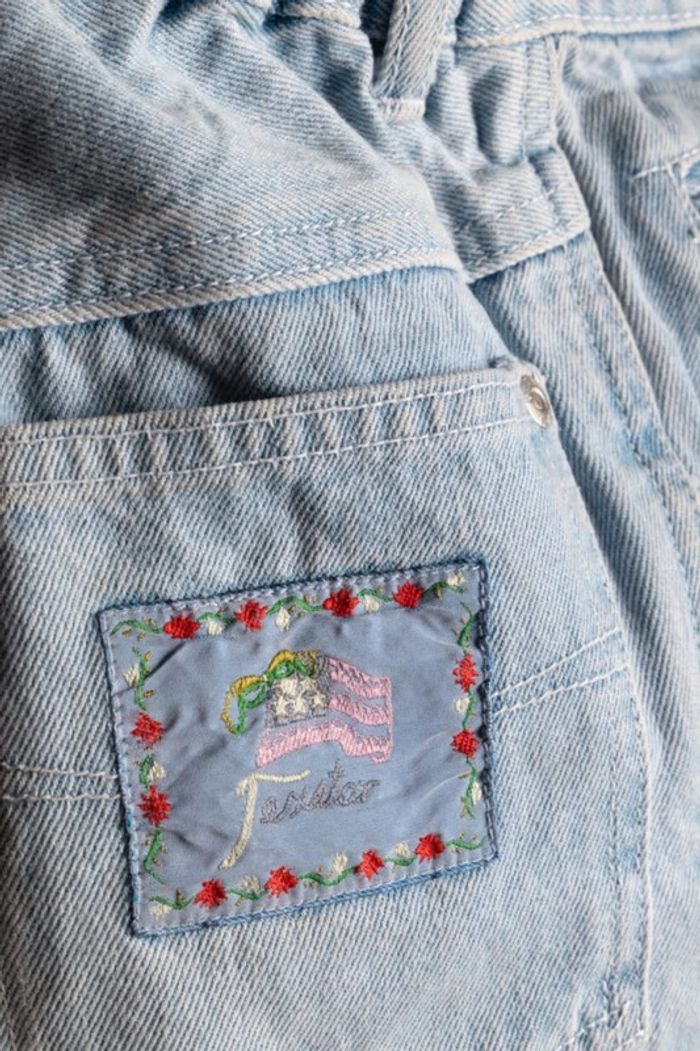 Sac cabas en denim tote bag – Vintage vibes - photo numéro 5