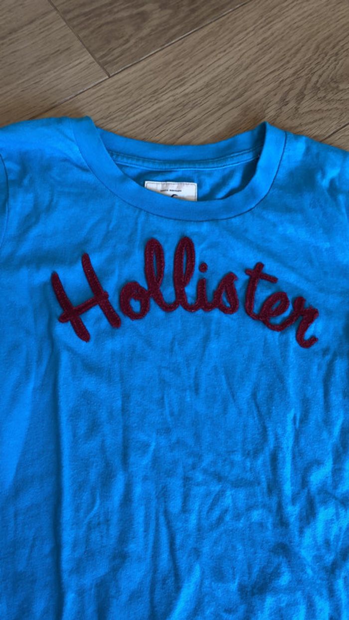 T shirt hollister femme bleu taille S - photo numéro 2