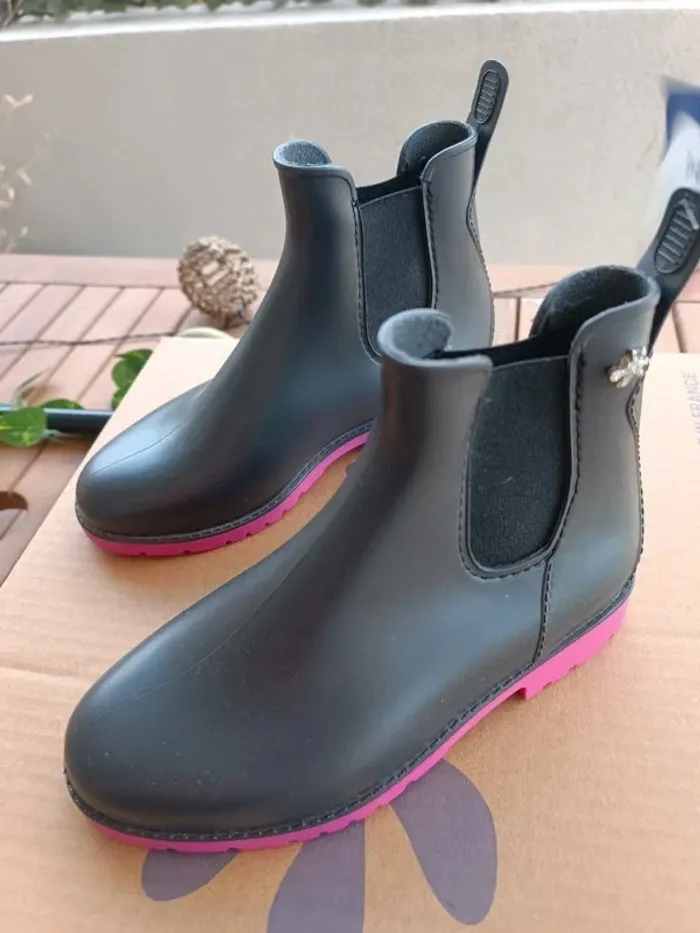 Bottines de pluie méduse pointure 30 - photo numéro 3