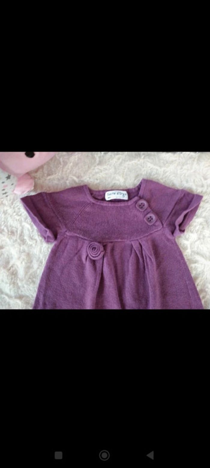 Robe pull Fille 6 mois Sucre d'orge - photo numéro 3