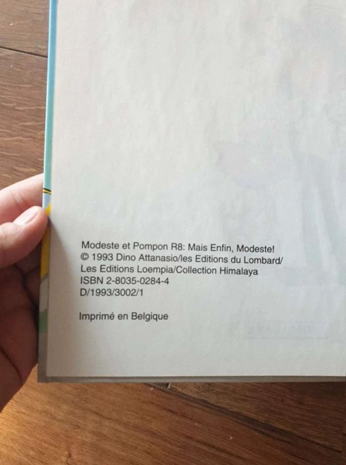 Bande dessinée Modeste et Pompon EO R8 - photo numéro 4