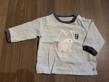 Maillot manche longue taille 6 mois (68 cm)