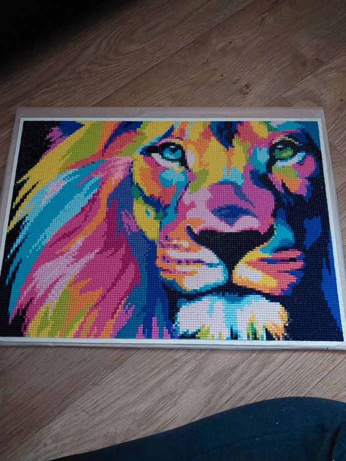 Lion diamond painting - photo numéro 2