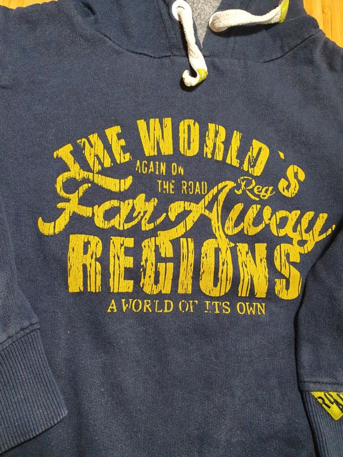 Sweat à capuche marine TQF 5 ans - photo numéro 2