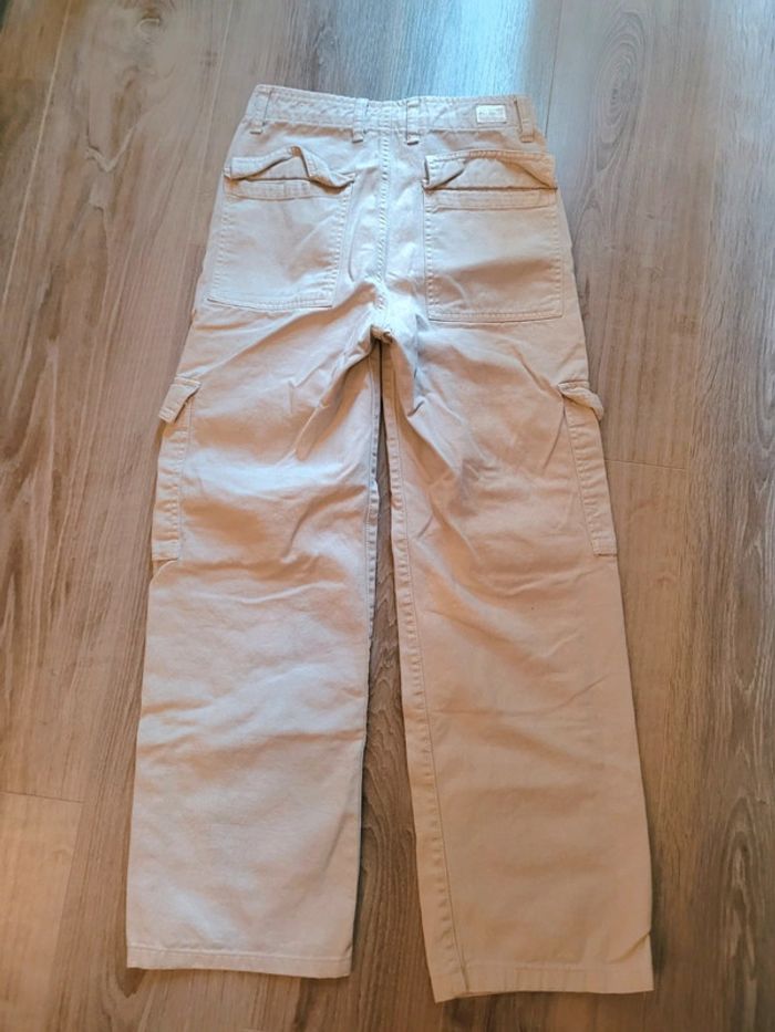Pantalon cargo beige Pull&Bear T32 - photo numéro 4