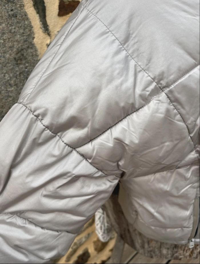 Doudoune grise argenté - Bershka Premium - photo numéro 3