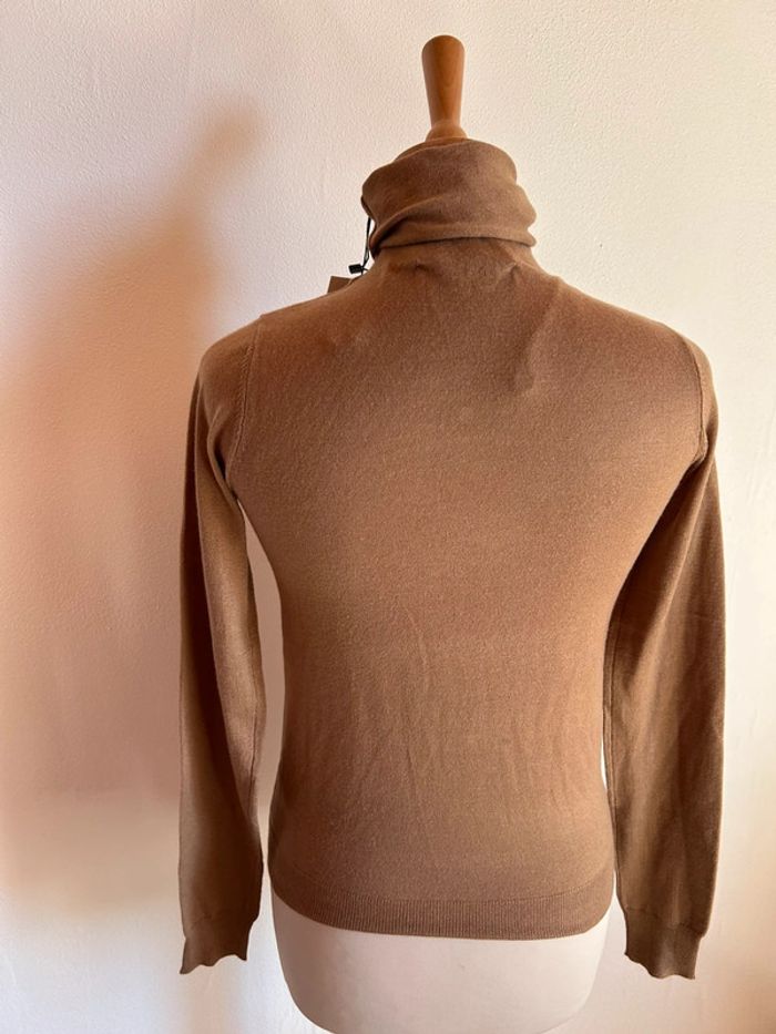 Pull col roulé, marron/camel, Zara - photo numéro 9