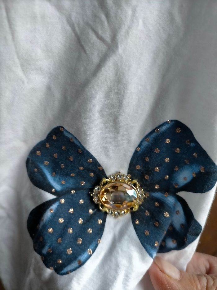 Superbe tee shirt Monnalisa 5 ans - photo numéro 3