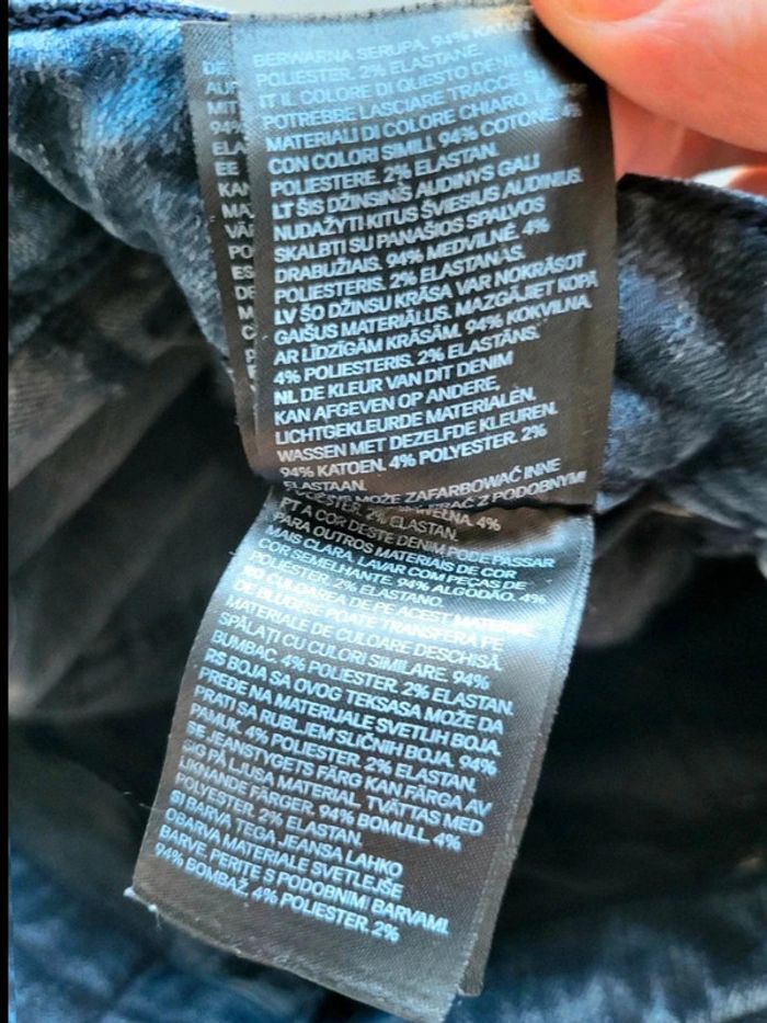 Jean H&M Homme Tech Stretch – Taille 38 FR – coupe slim déchirée – denim bleu extensible - photo numéro 15