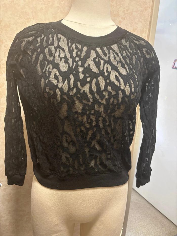 Blouse manche longue transparente taille 34 marque sport the kooples - photo numéro 2