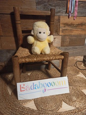 peluche singe jaune Kinder gund 1986 tbe