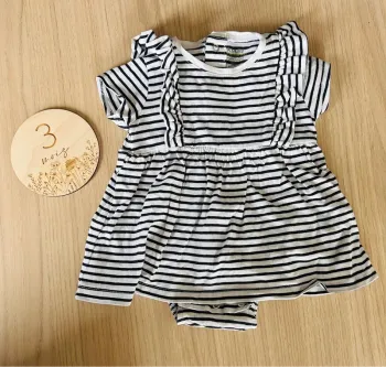 Robe marinière fille