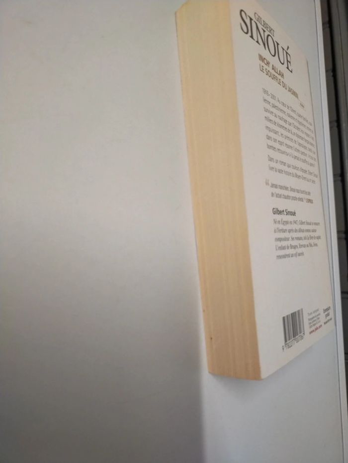 Livre le souffle du Jasmin Gilbert Sinoué - photo numéro 3
