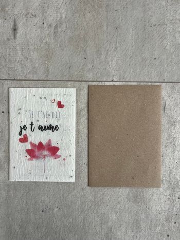 Carte à planter je t’ai dit que je t’aime