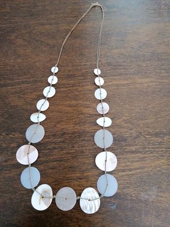 Sautoir nacré rose nude #espanolitinabijoux #espanolitinafemme