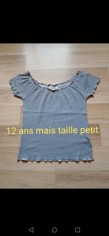 Débardeur 12 ans mais taille petit