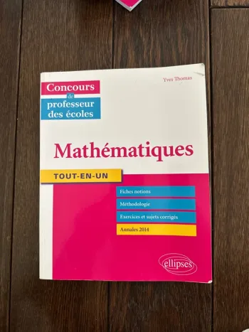 Livre mathématiques, tout en un concours de professeur des écoles