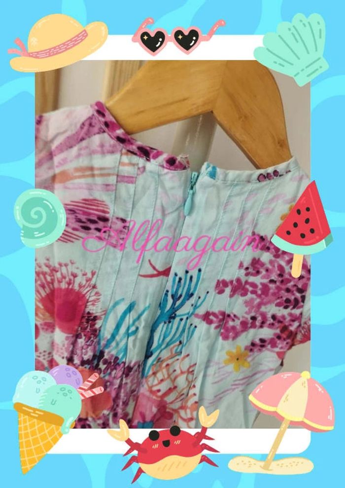 Ensemble robe foulard catimini monde marin 3ans - photo numéro 8