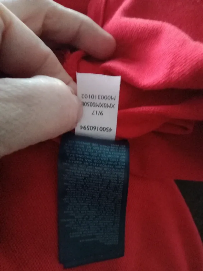 Polo  rouge tommy Hilfiger - photo numéro 9