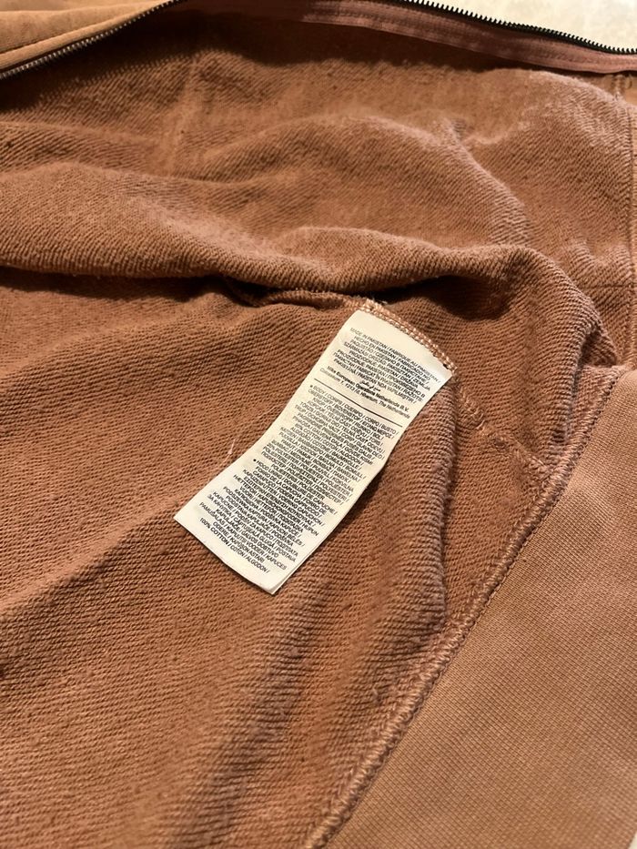 Sweat zip marron Nike - taille L - photo numéro 9