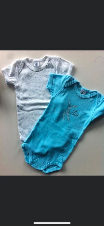 Bodies manches courtes 12 mois petit bateau