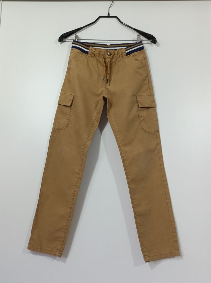 🟤 Pantalon Cargo Garçon 12 ans – Z – Camel 100% Coton 🟤 - photo numéro 2